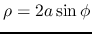 $\rho=2a\sin{\phi}$
